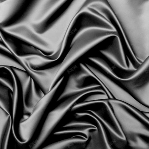 黑色丝绸质感布料背景
